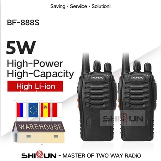 1PC or 2PCS Baofeng BF-888S Walkie Talkie 888s UHF 5W 400-470MHz BF888s BF 888S H777 Cheap Two Way R