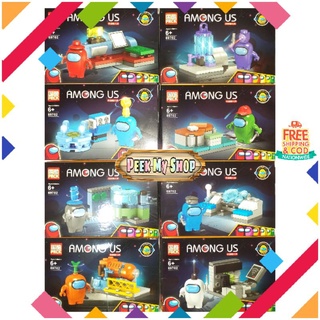 Among Us Mini Boxes S1 Minifigures Lego-Like Building Blocks Toys