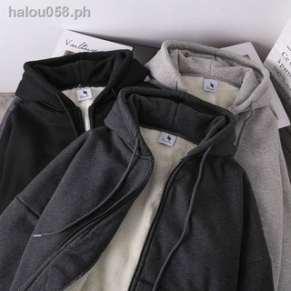 ✗✠Plush thick cardigan hooded sweater for men and women autumn and winter Korean students loose warm couples coat jacket