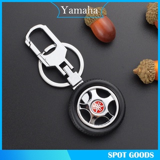 Yamaha Car Logo Keychain Tire Wheel Key Rings Car Styling Metal Keyring