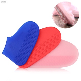 【ins】♛Silicone Shoe Cover Children Adult Waterproof Non-Slip