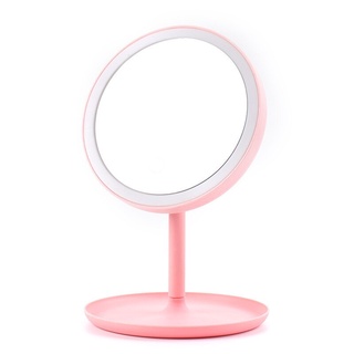 ❗️777❗️ -LED makeup mirror 3-color light rechargeable and rotatable makeup mirror portable