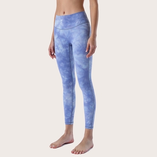 New 8 color lululemon Yoga Pants tie dyed high waist tights women's fashion pants (7)