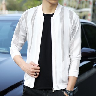 Men's Trendy Jacket Ultra-Thin Breathable Sun Protection Jacket For Men #FY885 (1)
