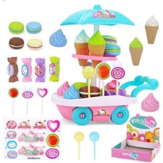 Mini Ice Cream Candy Car Toy Sweet Dessert Cart