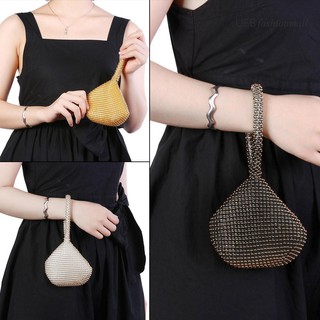 ueb*❀Women Metal Evening Clutch Bags Fashion Diamond Rhinestone Purse Handbag♡