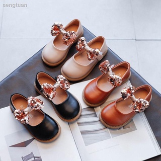 Girls British style princess shoes 2021 spring new children s western style soft sole small leather shoes little girls retro single shoes
