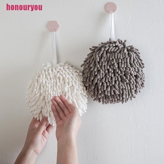 Honouryou@ Hand Towel Kitchen Towels Bathroom Soft Plush Chenille Quick-Drying Towel