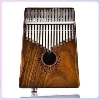 【Available】Portable 17 Keys EQ Kalimba Thumb Piano Solid Finger Piano with Mineral (1)