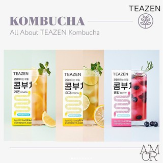 [TEAZEN] Kombucha Powder 3 Flavor (Lemon/Citron/Berry) 10T/30T