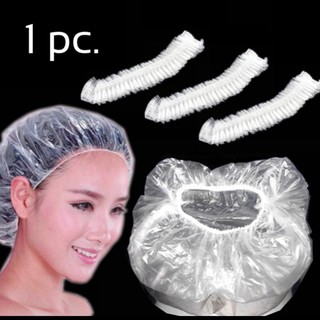 Disposable Shower Cap Women Men Plastic Hat Bath Caps for Spa Hair Salon Clear Hotel Shower Bathing