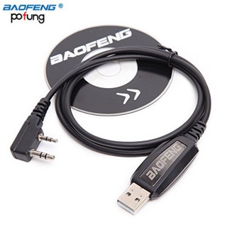 Original Program Cable For Baofeng and WLN Two Way Radio Walkie Talkie With Software CD