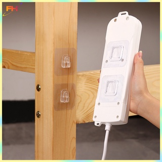 Double-Sided Adhesive Wall Hooks Hanger Strong Power Strip Fixator Transparent Hooks Sucker