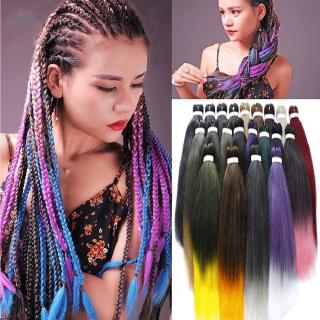 Long Straight Jumbo Ombre Crochet Braids Hair Pre-Stretched Braid Synthetic Hair Extensions