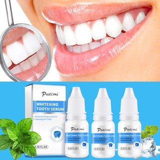 PUTIMI Teeth Whitening Serum Gel Dental Oral Hygiene Effective Remove Stains Plaque Teeth Whitening
