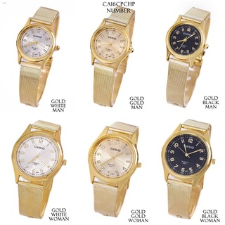 watcheswatch for men❈CASIO stainless steel Gold couple watch gift #CA16CPCHP (1)