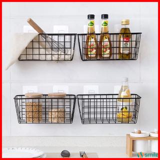 Kitchen seasoning storage basket storage basket bathroom rectangular storage box wall mount BL