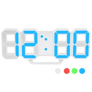 Multifunctional Large LED Digital Wall Clock 12H/24H Time D (4)