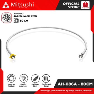 Mitsushi AH-086A 80cm 304 Stainless Steel 1Pc. Water Hose Inlet Toilet Faucet Bathroom