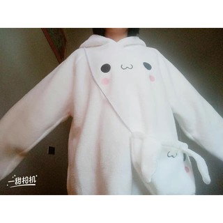 #166 Bunny hoodie with pouch (6)
