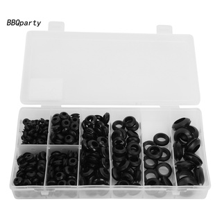 <BBQparty> Rubber Eyelet Ring Gasket Glitch-free Rubber Gasket Assortment Kit Wear-resistant for Protecting