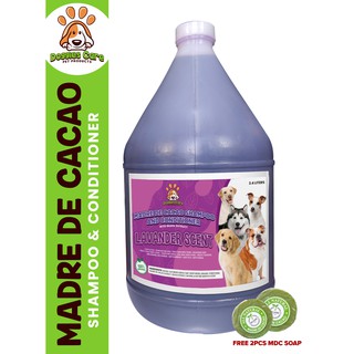 Madre de Cacao Shampoo & Conditioner with Guava Extracts 1 Gallon - Lavender Scent FREE MDC SOAP