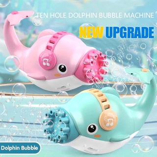 ✈️COD&PH.STOCK✈️ Dolphin Bubble Gun Blowing Automatic Soap For Kids Outdoor Children Toys Gift