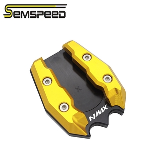 SEMSPEED Yamaha NMAX Motorcycle Accessories Kickstand Extension Pads Plate Support Foot Side Stand Pad Plate NMAX155 NMAX150 NMAX125 2015-2019 2020 (5)