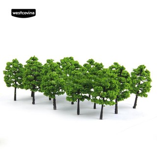 Model Trees Train Railroad Diorama Wargame Park Scenery Green Plants Decor