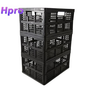 Hpro foldable crate Collapsible Storage Box, Crate Car Backup Plastic Storage Box Good Quality