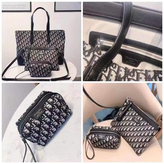 handbag ✶MCM 3 in 1 TOTE BAG W pouch and clutch bag COD☉