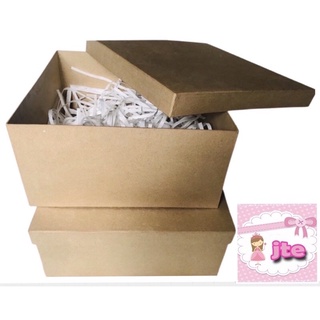 11 x 11 x 4 inches Kraff Box with White Or Brown Shredded Paper Fillers