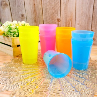 COD 3pcs 250ml Reusable Plastic Cup / Dining Cups Party Drinking Baso