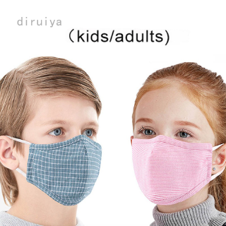 Washable Mouth Masks Anti Dust Cotton Mask Can Put Replace Pad Adult Kids Fashion Reusable Face Mask (1)