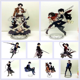 Anime Attack on Titan figure acrylic action figure toy Levi Mikasa Eren model action doll 16cm for