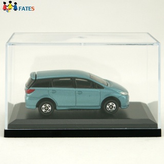 FA Acrylic Display Case for 1:64 Scale Car Dust-Proof Black Base Display Box for Diecast Model Toy Car