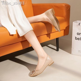 ✻✿✥✜Pointed toe shoes women s summer 2021 new style fairy shoes gentle flat thick and soft leather l