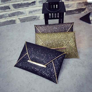 【Trendy】Sparkling Sequins Clutch Bag Purse Evening Handbag (3)