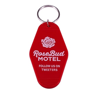 RoseBud Motel Key Tag - Solid Red Keychain Schitt's Creek TV Show Fans Fantasy Collection