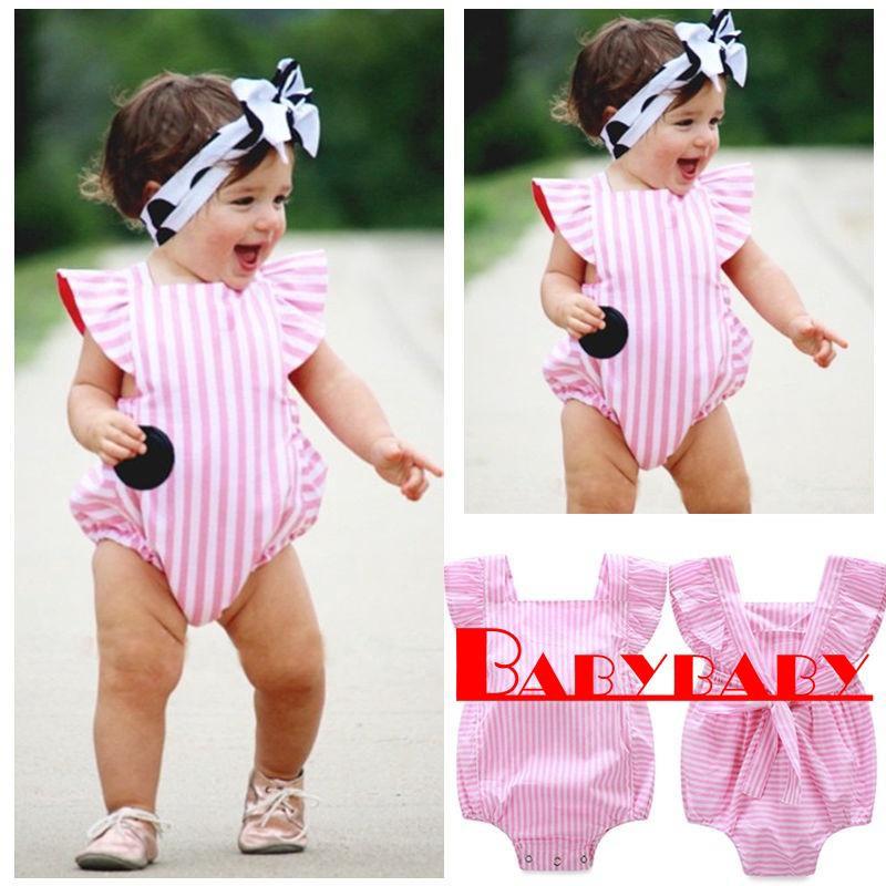 PBB-Infant Baby Kids Girl Clothes Bodysuit Romper Jumpsuit