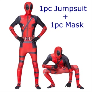 Kid's Superhero Costume Deadpool Halloween Cosplay Costume Adult Men's Deadpool Tights Marvel Fency Party Dress Up