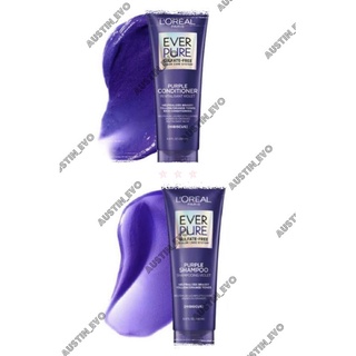 LOREAL EVER PURE BRASS TONING PURPLE SHAMPOO/CONDITIONER (Sold per Piece)