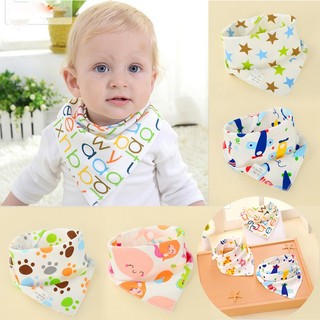 1Pcs Baby Kids Soft Gauze Cotton Feeding Saliva Towel Bibs (1)