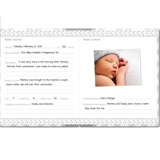 Pearhead Baby Memory Book Baby Journal with Safe Ink Pad to Make Baby’s Hand or Footprint Included (6)