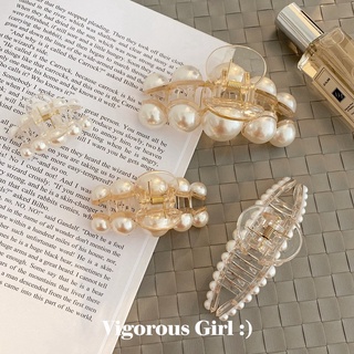 【spot goods】✧✆Korean Retro Elegant Pearl Hairpin Gir CLIPS Hair Accessory