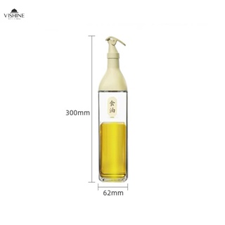 Glass Oil Pot Leak-Proof Seasoning Oil Bottle Soy Sauce Vinegar Sesame Oil Dispenser Bottle SET COD (8)