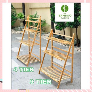【Available】 Plant Rack Bamboo Ladder / X Rack / Type 3-Layer / 4-Layer / 5-Layer / 6-