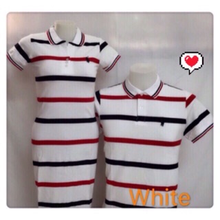 Stripes Men Polo Shirt Polo Dress Cotton couple