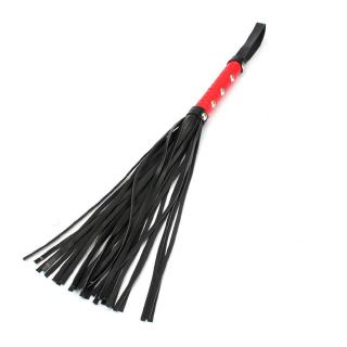 T☆45cm PU Leather Whip With Lashing Handle Spanking Paddle Scattered Whip (1)