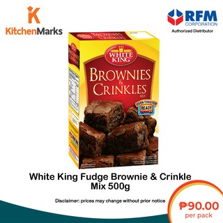White King Fudge Brownie and Crinkle Mix 500G